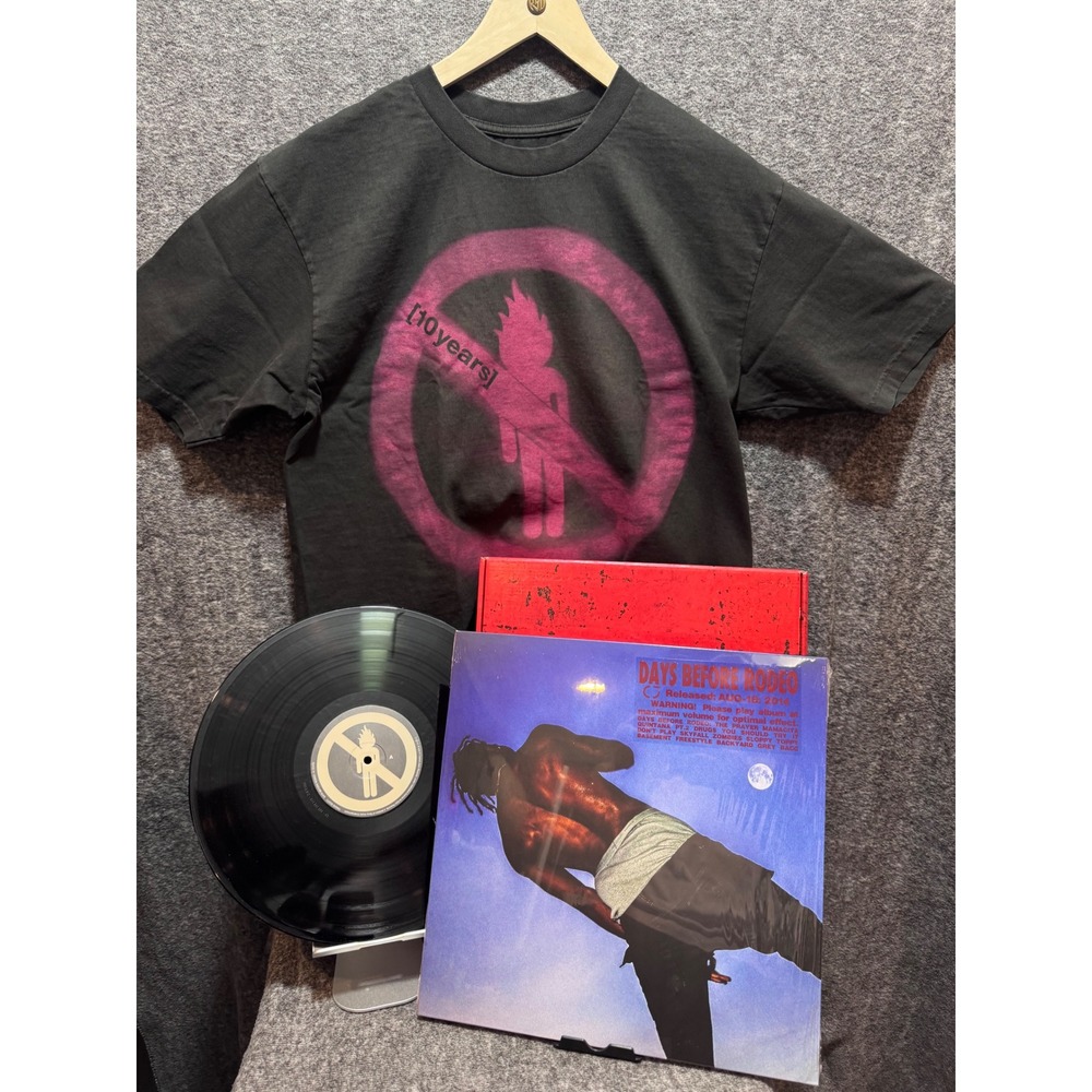 Travis Scott Days Before Rodeo 10th Anniversary Box Set 1 Vinyl & T-Shirt XL NEW